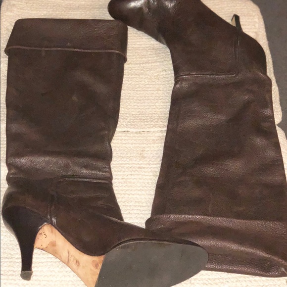 Vince Camuto brown leather boots 👢 - Picture 1 of 4